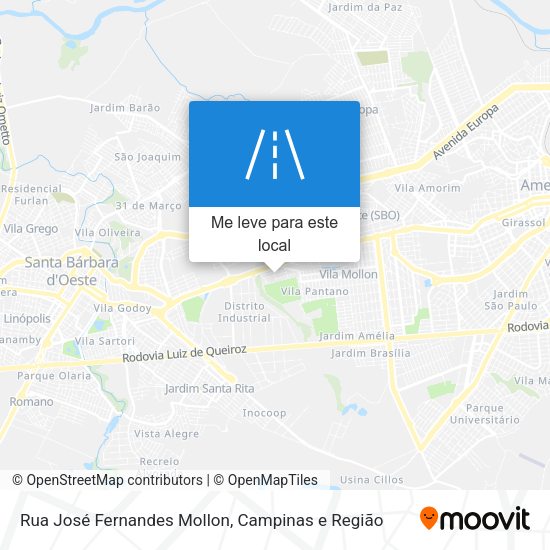 Rua José Fernandes Mollon mapa