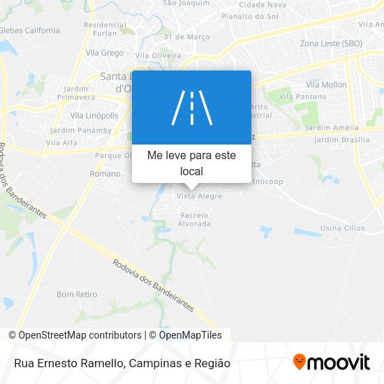 Rua Ernesto Ramello mapa