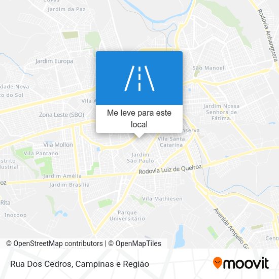 Rua Dos Cedros mapa