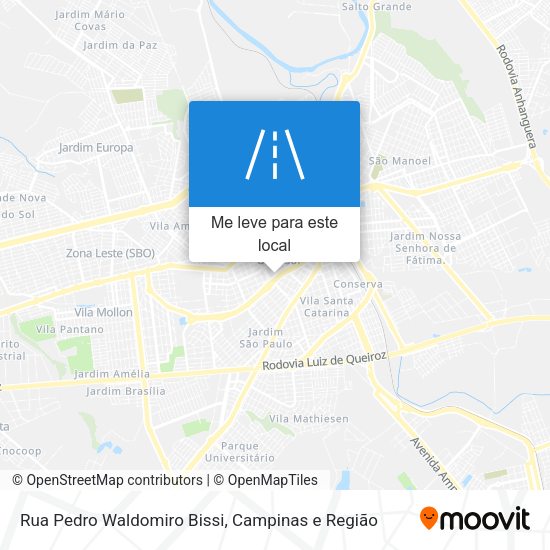 Rua Pedro Waldomiro Bissi mapa
