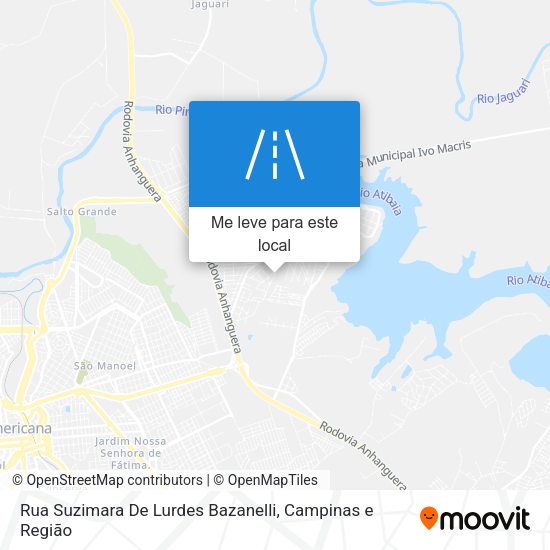 Rua Suzimara De Lurdes Bazanelli mapa