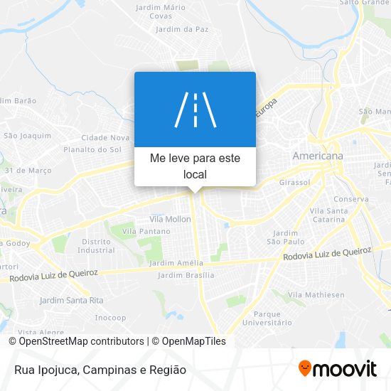 Rua Ipojuca mapa