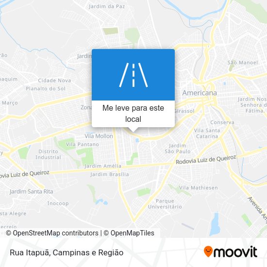 Rua Itapuã mapa