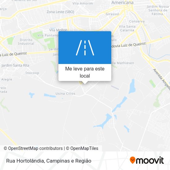 Rua Hortolândia mapa
