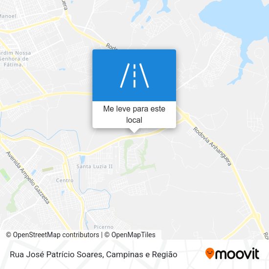 Rua José Patrício Soares mapa