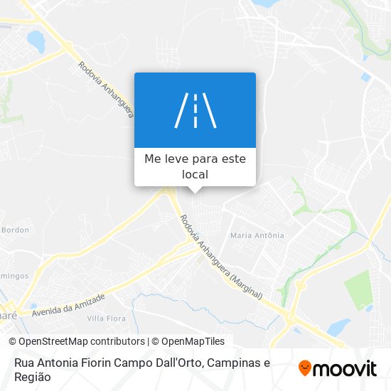 Rua Antonia Fiorin Campo Dall'Orto mapa