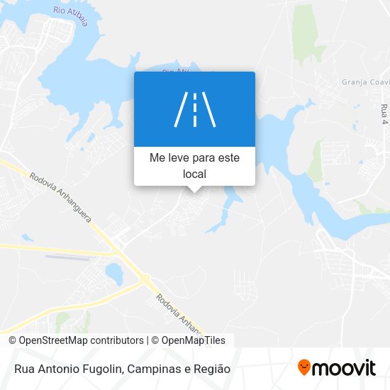 Rua Antonio Fugolin mapa