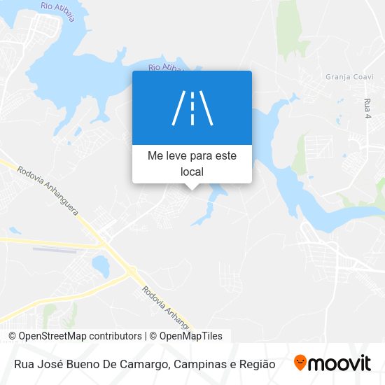 Rua José Bueno De Camargo mapa