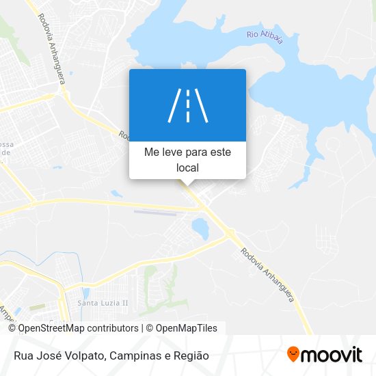 Rua José Volpato mapa