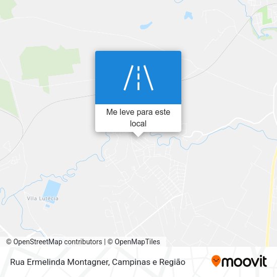 Rua Ermelinda Montagner mapa