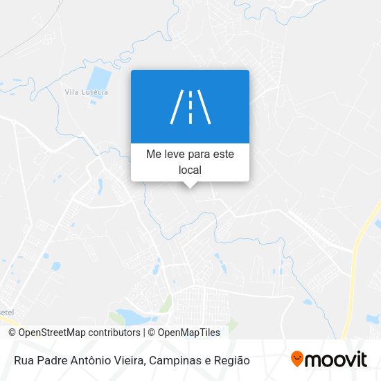 Rua Padre Antônio Vieira mapa