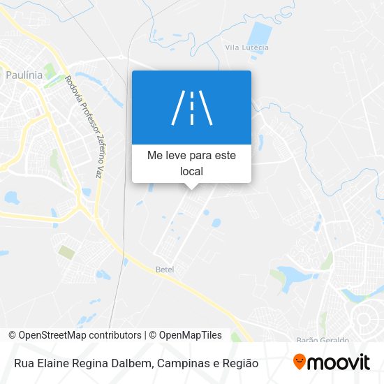 Rua Elaine Regina Dalbem mapa