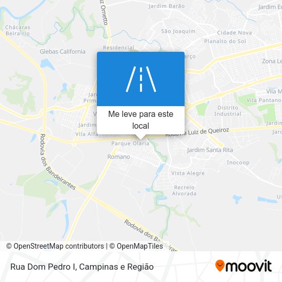 Rua Dom Pedro I mapa