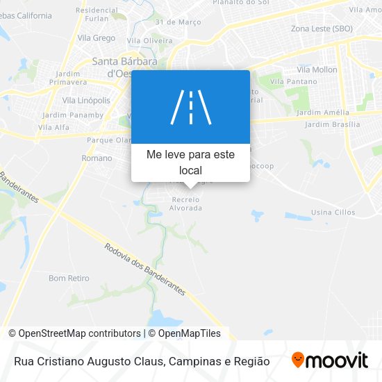 Rua Cristiano Augusto Claus mapa