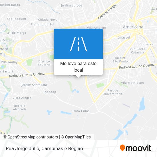 Rua Jorge Júlio mapa