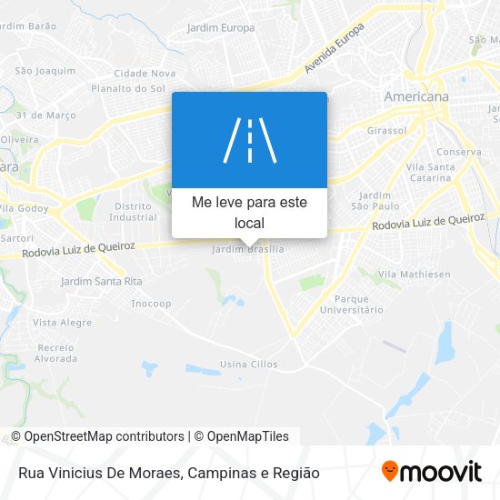 Rua Vinicius De Moraes mapa