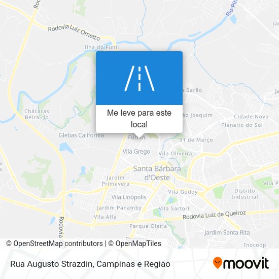 Rua Augusto Strazdin mapa