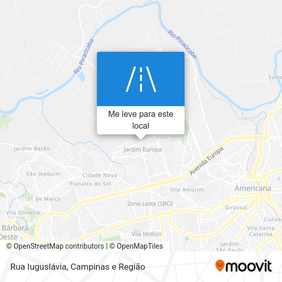 Rua Iuguslávia mapa