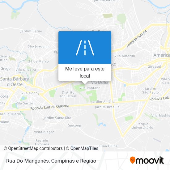 Rua Do Manganês mapa