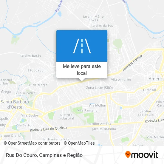 Rua Do Couro mapa