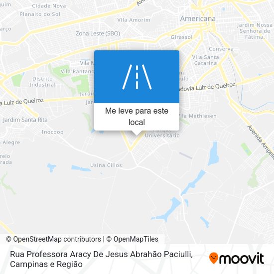 Rua Professora Aracy De Jesus Abrahão Paciulli mapa