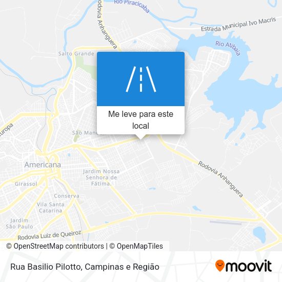 Rua Basilio Pilotto mapa