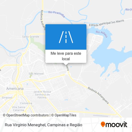 Rua Virginio Meneghel mapa