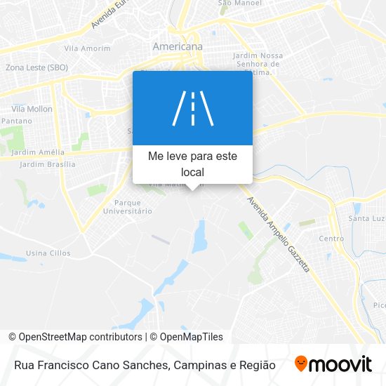 Rua Francisco Cano Sanches mapa