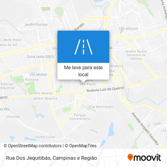Rua Dos Jequitibás mapa