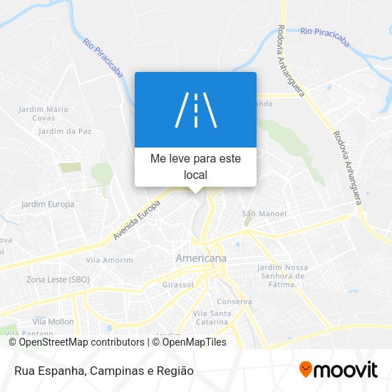 Rua Espanha mapa