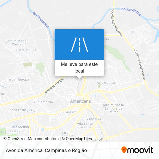 Avenida América mapa