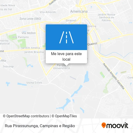 Rua Pirassununga mapa