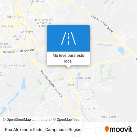 Rua Alexandre Fadel mapa