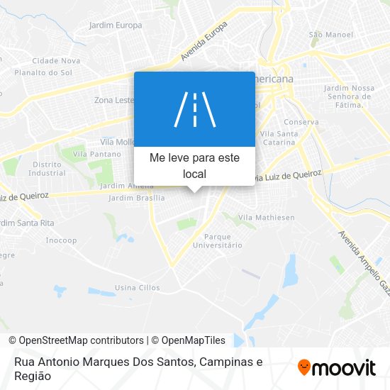 Rua Antonio Marques Dos Santos mapa