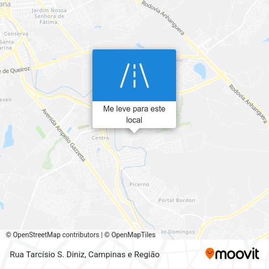 Rua Tarcísio S. Diniz mapa