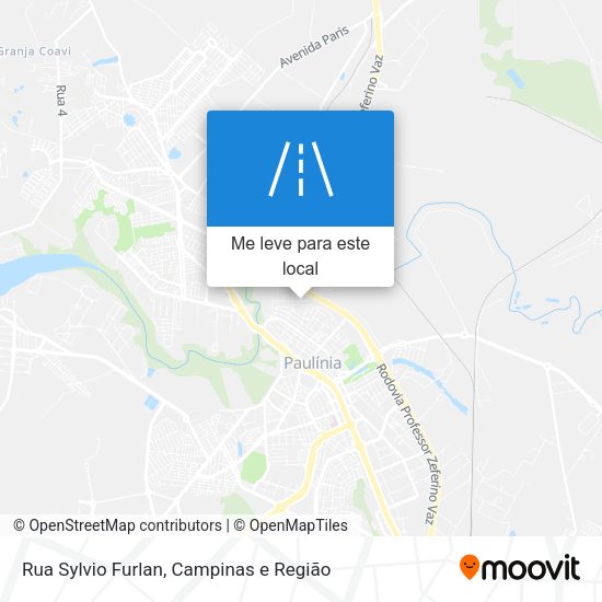 Rua Sylvio Furlan mapa