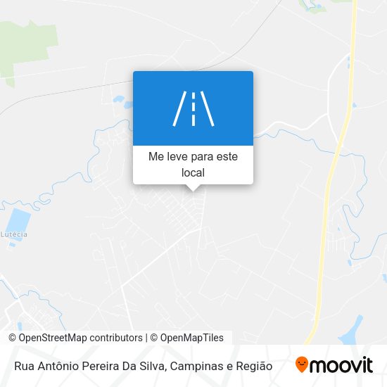 Rua Antônio Pereira Da Silva mapa