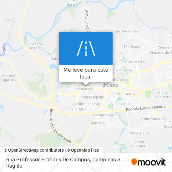 Rua Professor Erotides De Campos mapa