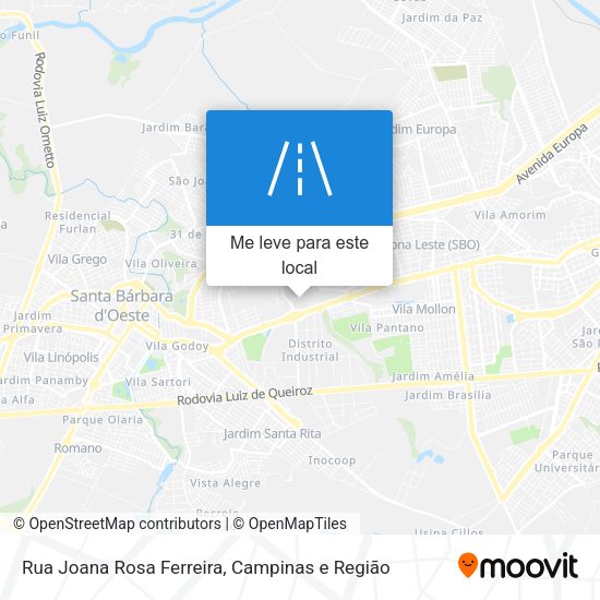 Rua Joana Rosa Ferreira mapa
