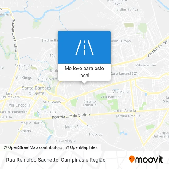 Rua Reinaldo Sachetto mapa
