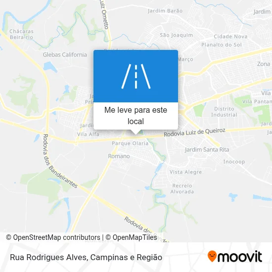 Rua Rodrigues Alves mapa