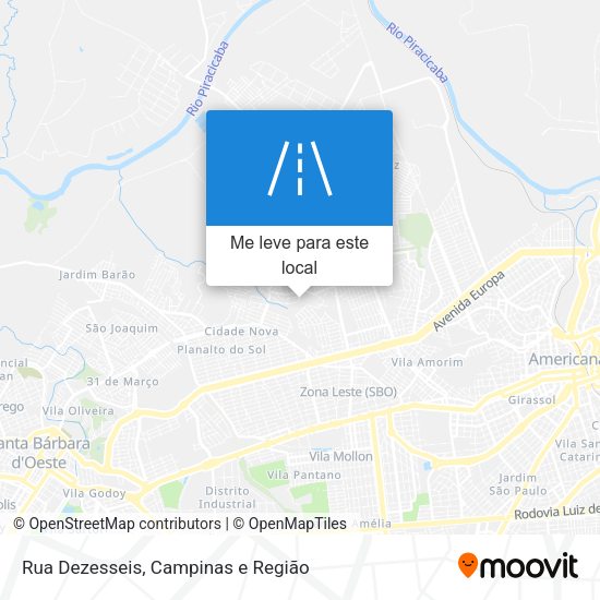 Rua Dezesseis mapa