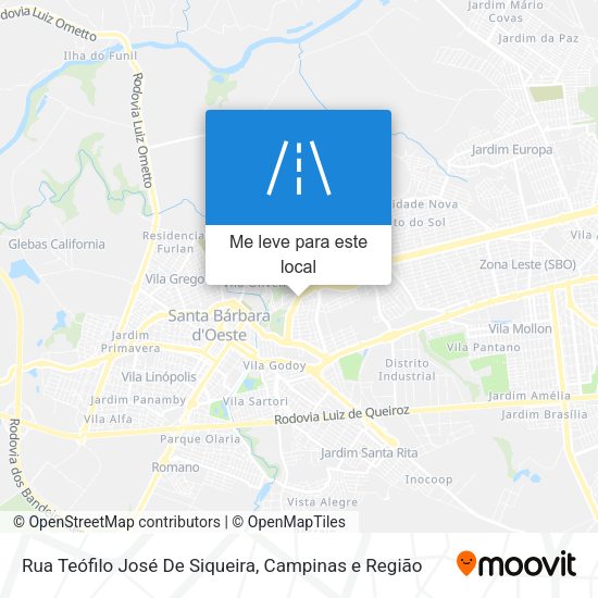 Rua Teófilo José De Siqueira mapa