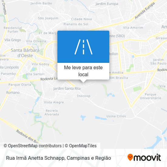 Rua Irmã Anetta Schnapp mapa