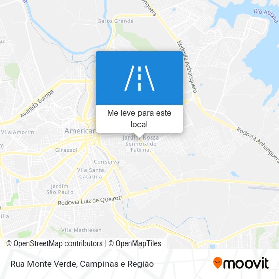 Rua Monte Verde mapa