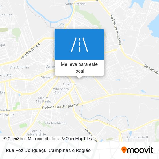 Rua Foz Do Iguaçú mapa