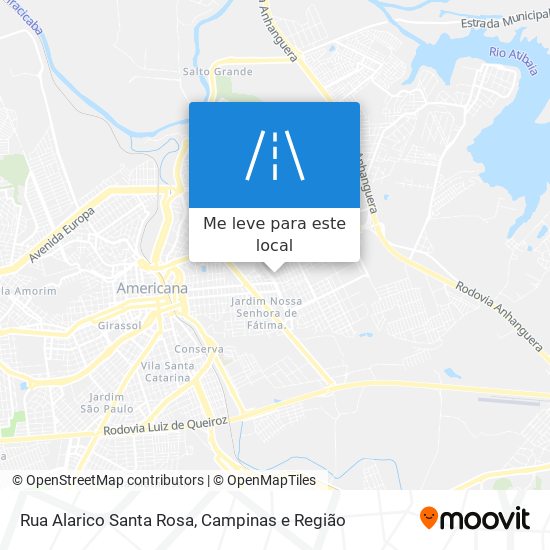 Rua Alarico Santa Rosa mapa