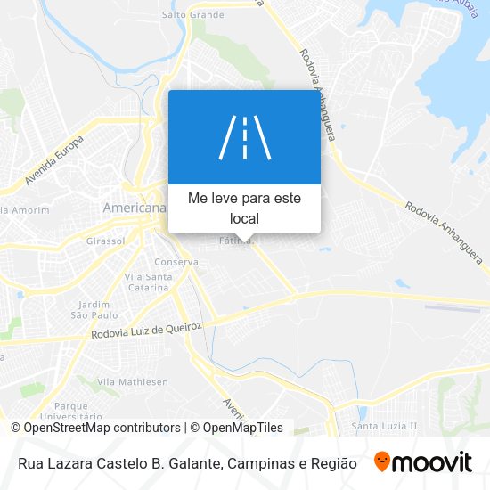 Rua Lazara Castelo B. Galante mapa