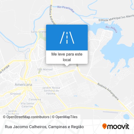 Rua Jacomo Calheiros mapa