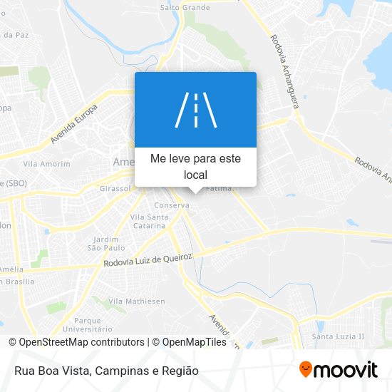 Rua Boa Vista mapa